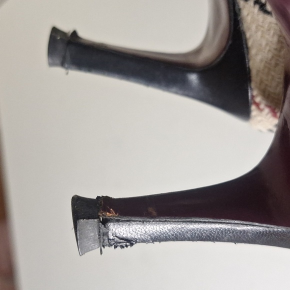 Burberry Vintage Beige Nova Check Wool Tweed Fabric ankle booties - Picture 11 of 11